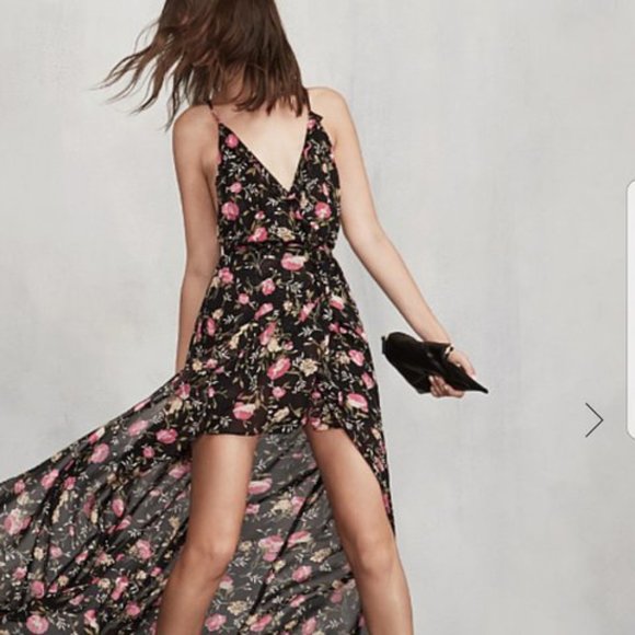 Reformation Hayworth Black Dress Carondelet XL - Picture 1 of 7